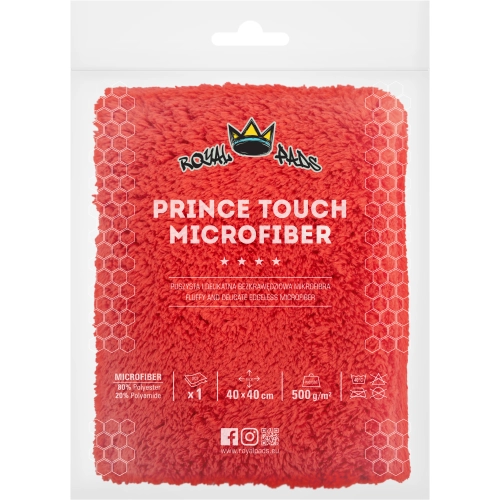 ROYAL PADS PRINCE TOUCH MICROFIBER czerwona mikrofibra bezszwowa